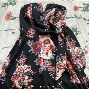 Strapless Floral Dress from Francesca's